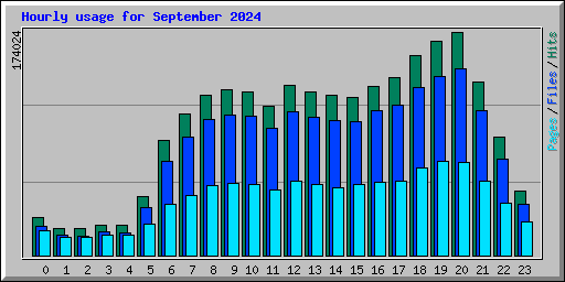 Hourly usage for September 2024