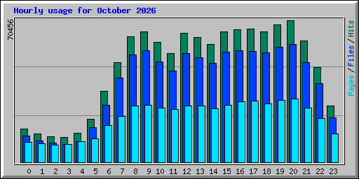 Hourly usage for October 2026